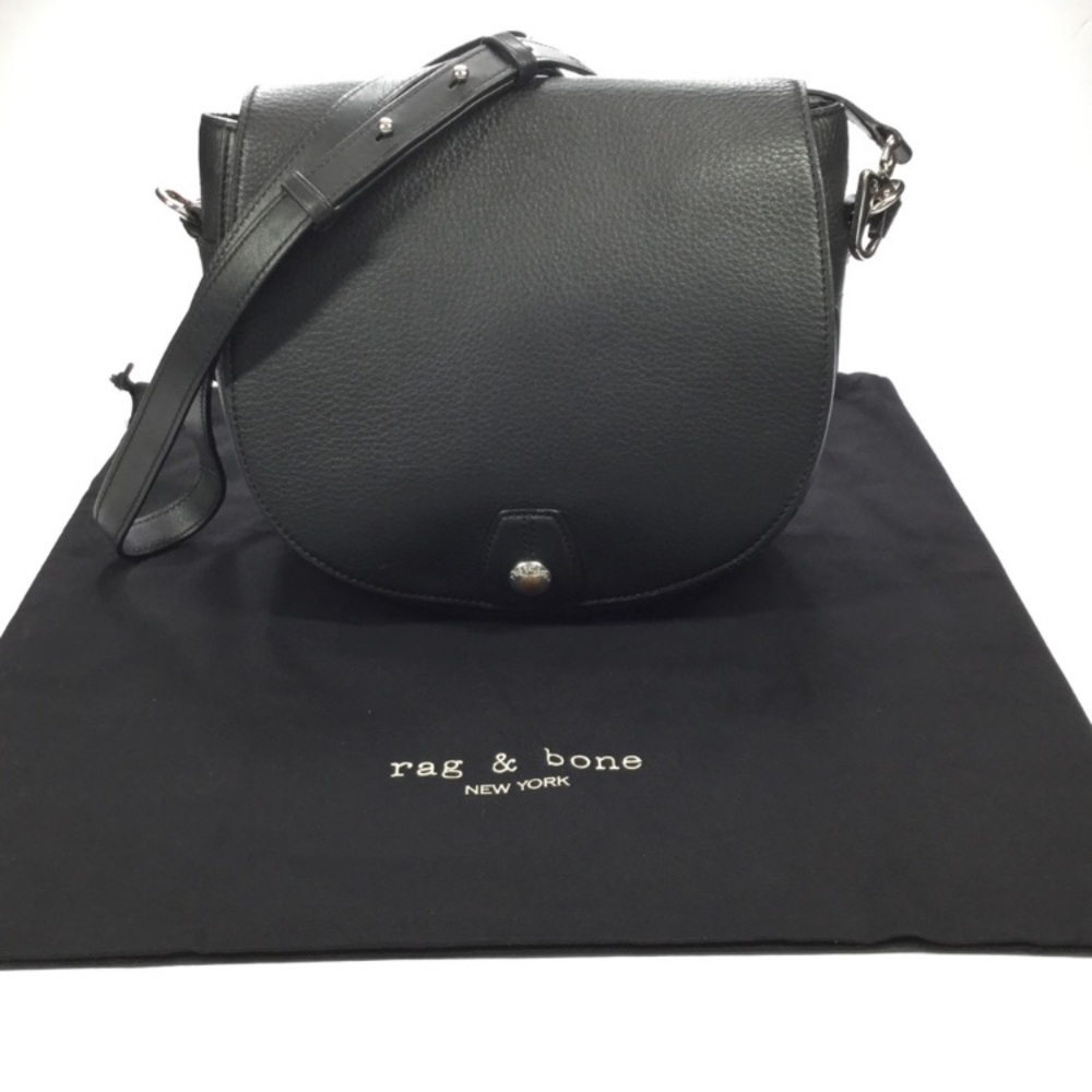 rag & bone Flight Saddle Bag Crossbody Black